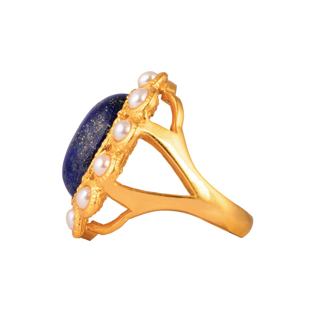 Oceana Ring Lapis/Pearl