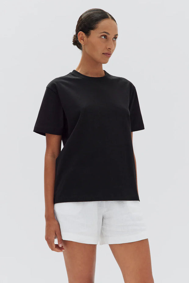 Womens Organic Base Tee Black