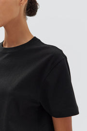 Womens Organic Base Tee Black