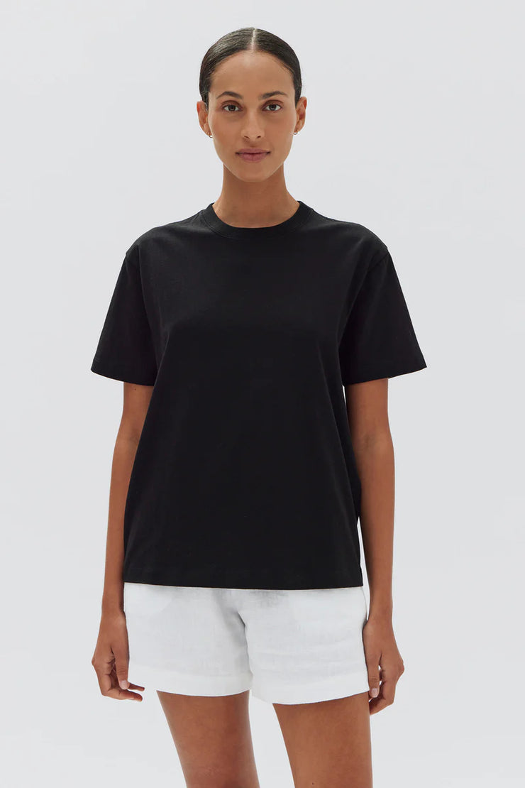 Womens Organic Base Tee Black