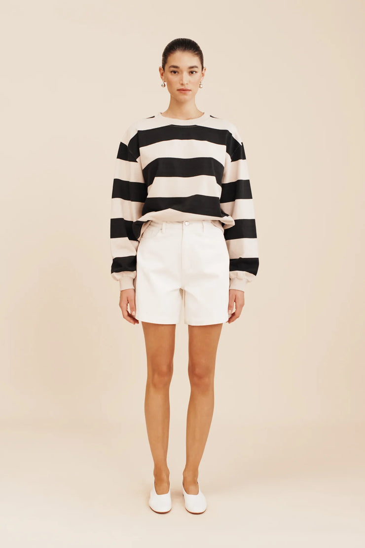 Hugo Jumper Black/Beige Stripe