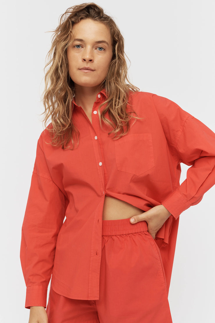 Chiara Long Sleeve Shirt Classic Grenadine