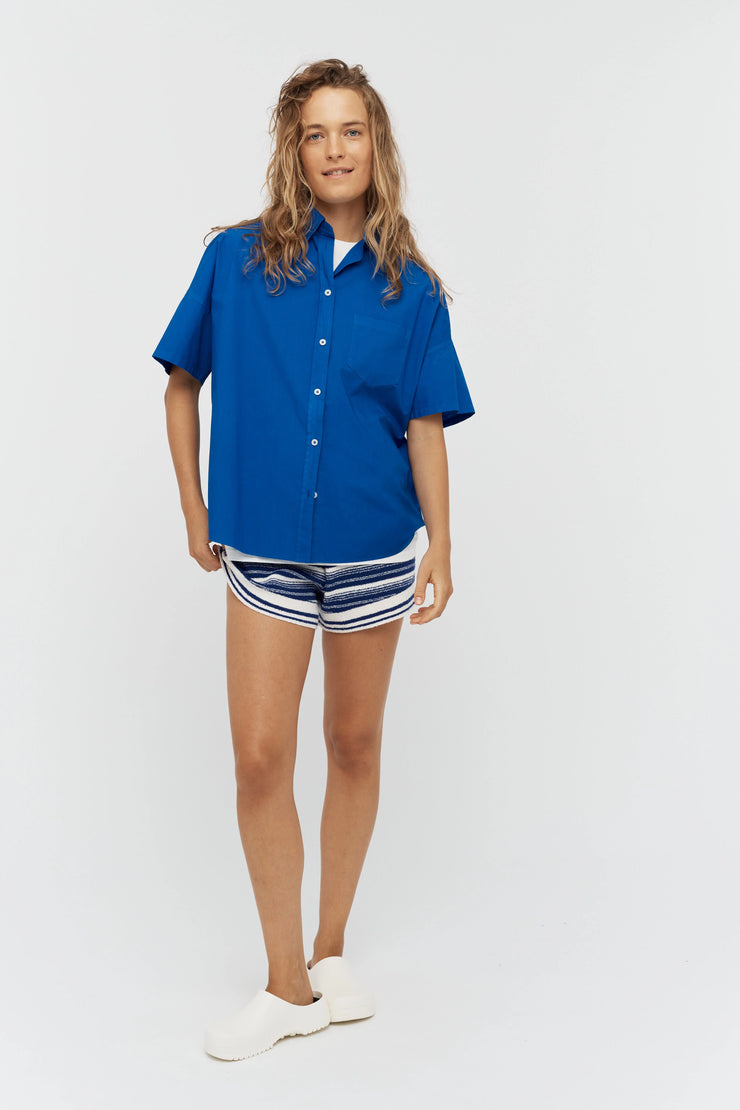 Chiara Short Sleeve Shirt Electric Indigo