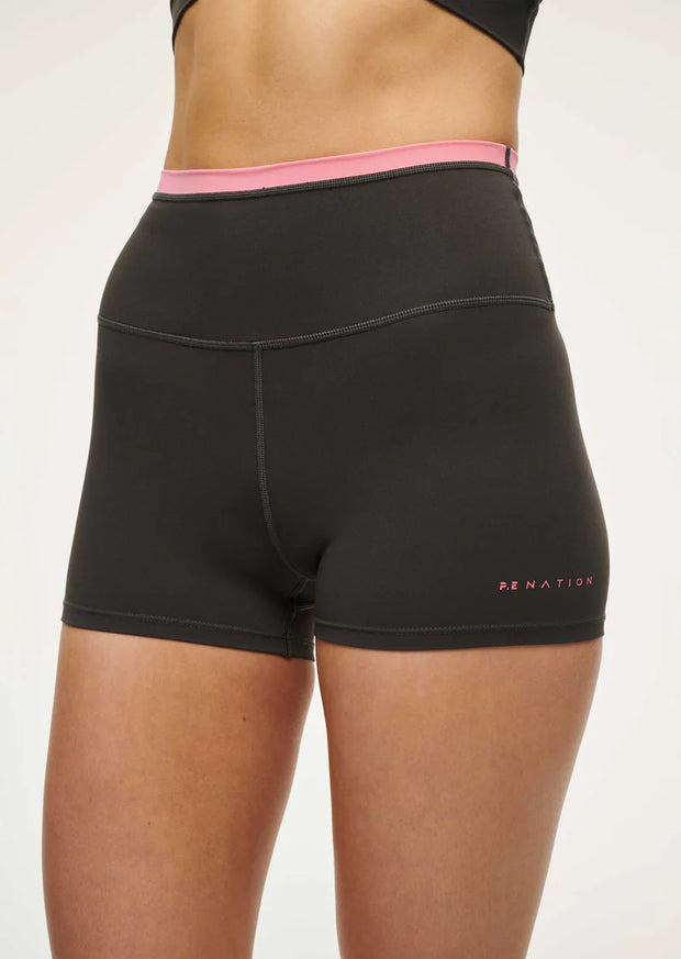 Vita 2.5" Bike Short Asphalt/Pink Lemonade