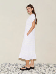 Hera Midi Tunic Dress White