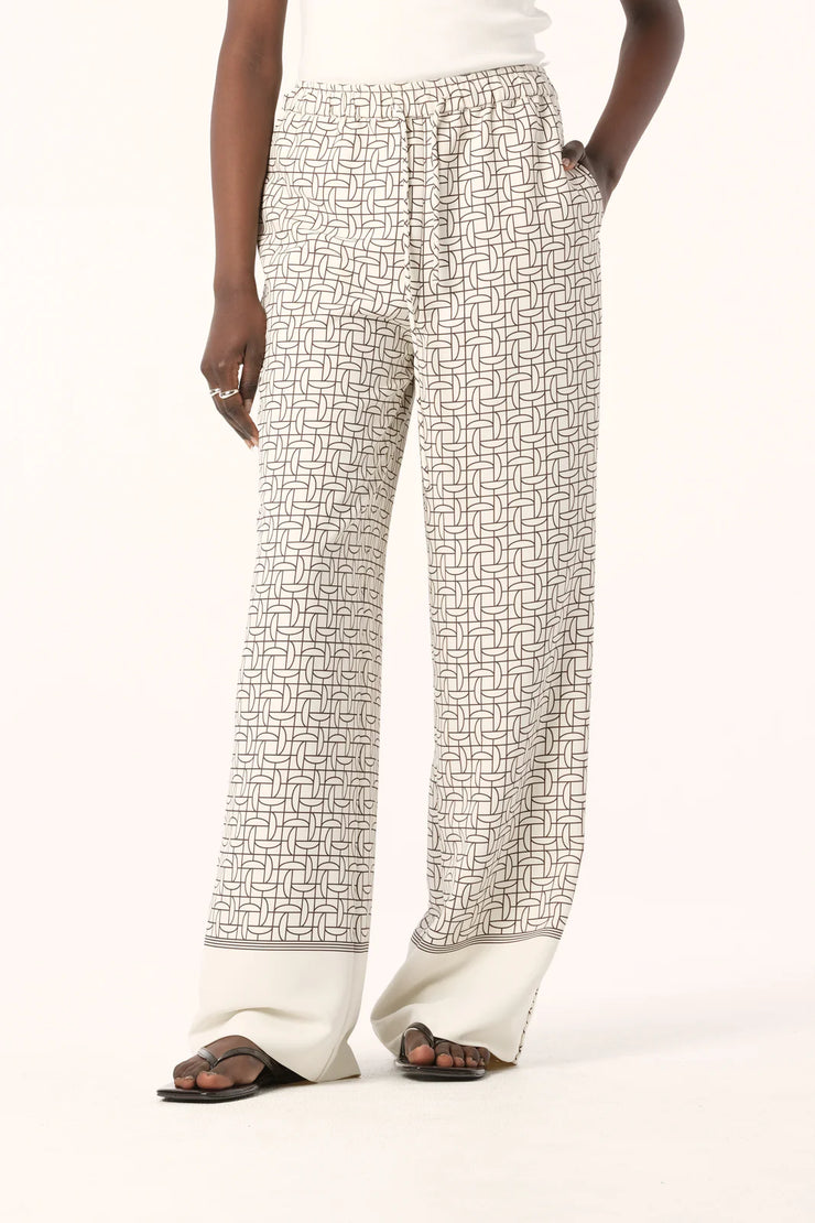 Rumi Pant Monogram Print