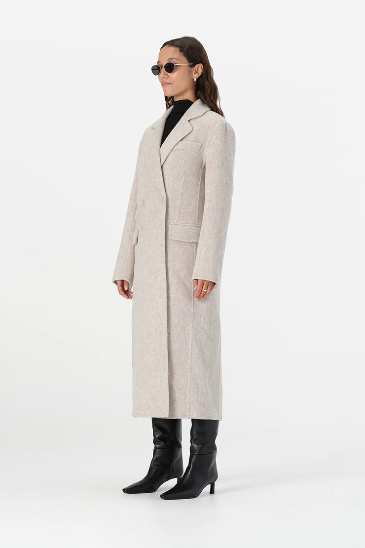 Laurence Coat Ivory Marle