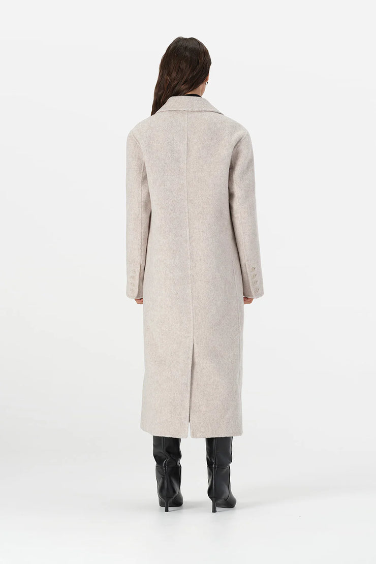 Laurence Coat Ivory Marle