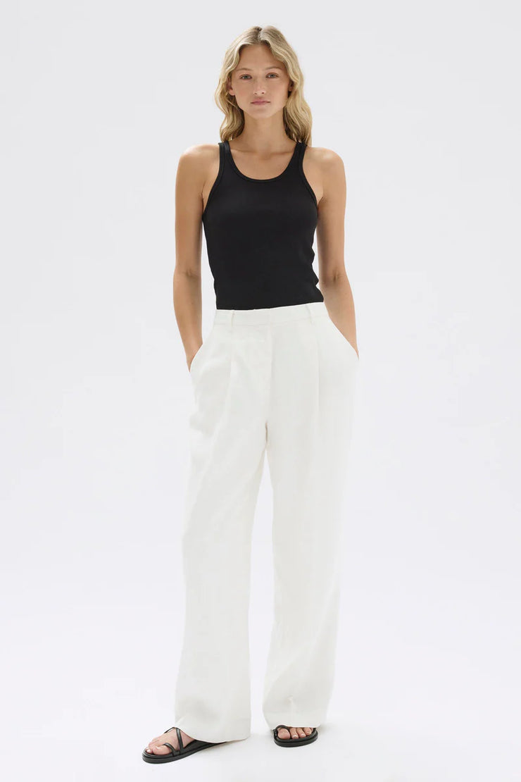 Aria Linen Pant Antique White