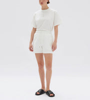 Poppy Textured Short Antique White