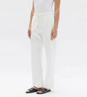 Poppy Textured Track Pant Antique White