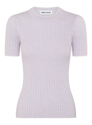 Bebe Top- Purple Melange with Silence Trim