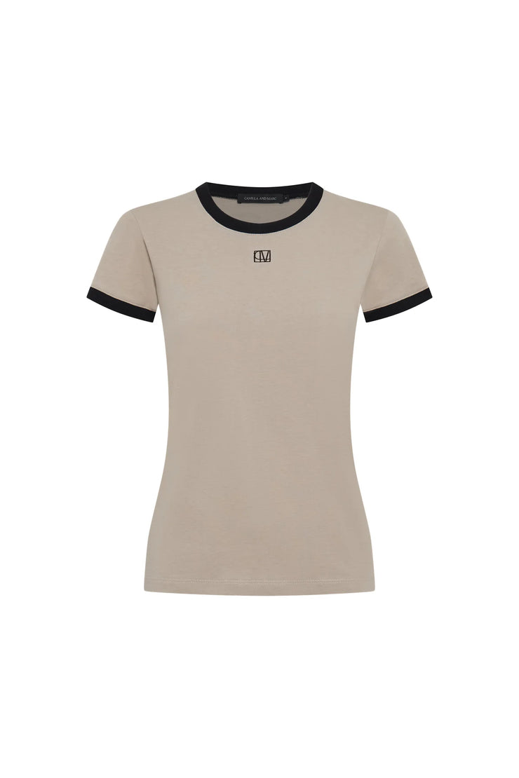 Sofia Slim Fit Tee Oyster