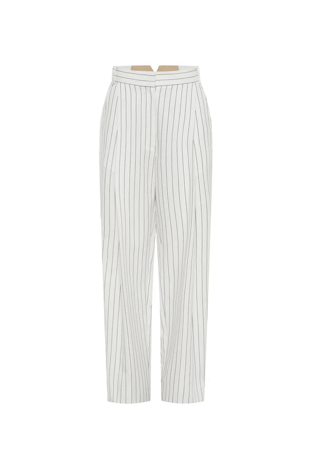 Jagger Trouser White Pinstripe