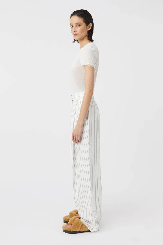 Jagger Trouser White Pinstripe