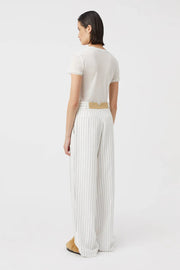 Jagger Trouser White Pinstripe