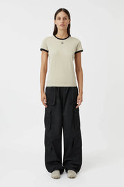 Sofia Slim Fit Tee Oyster