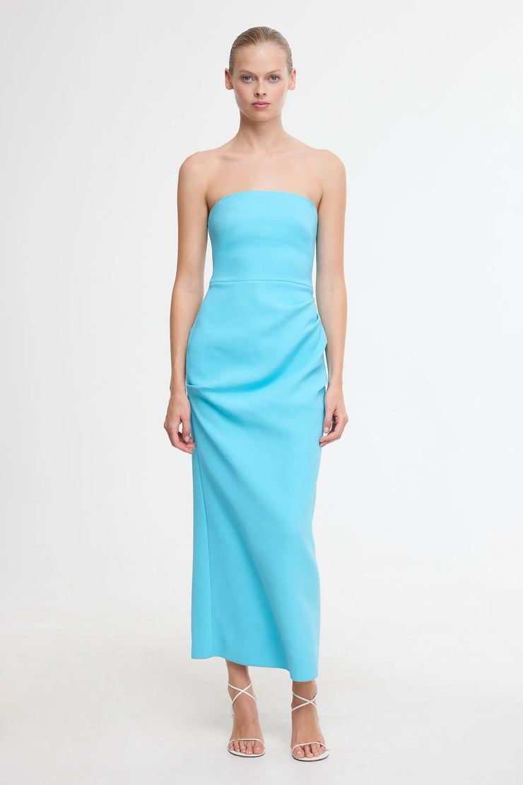 Montebello Midi Dress Cyan