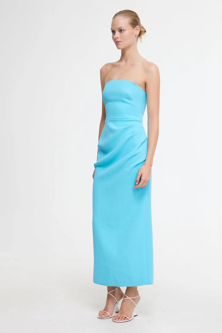 Montebello Midi Dress Cyan