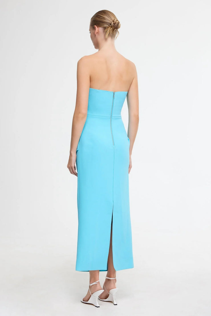 Montebello Midi Dress Cyan