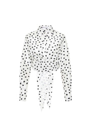 Delia L/S Top Polka Dot