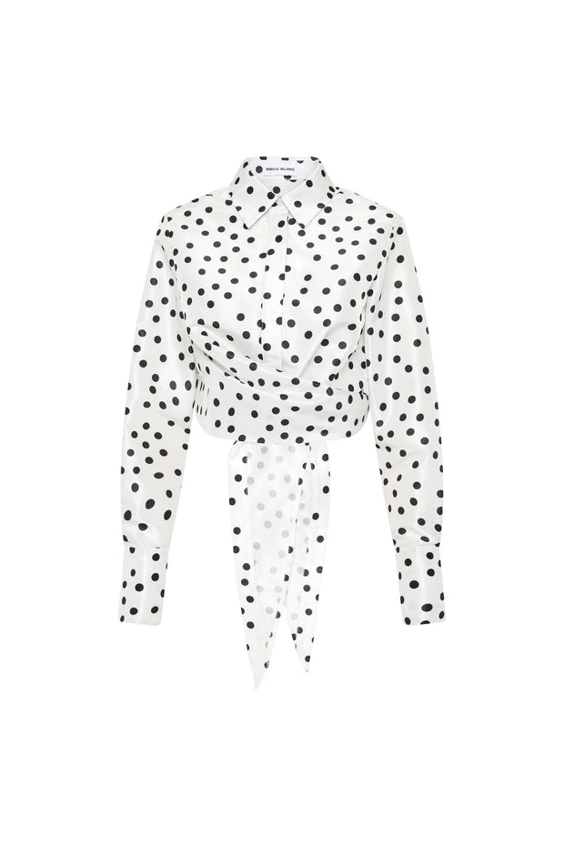 Delia L/S Top Polka Dot