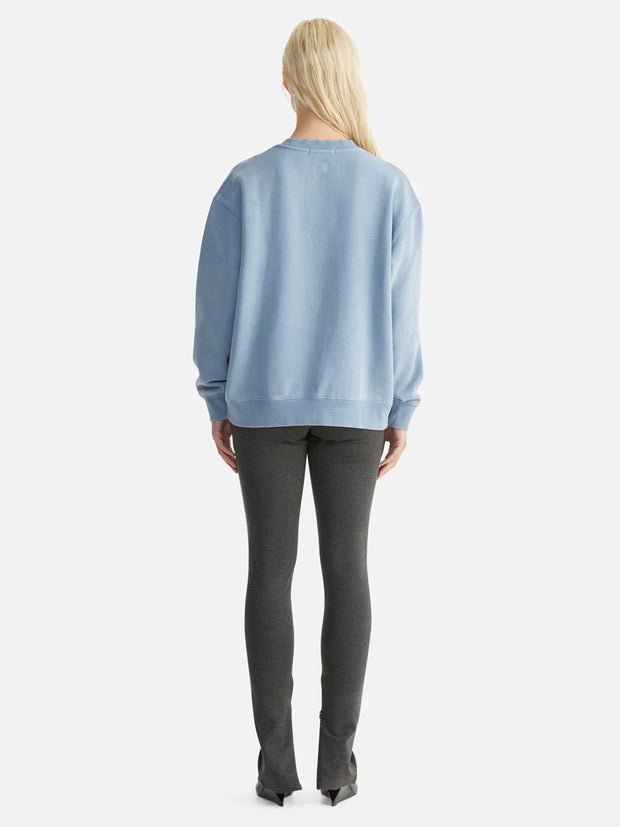Lilly Oversized Sweater College Sky Washed