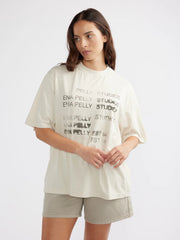 Blurred Logo Tee Cement