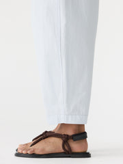 Crushed Cotton Summer Pant Pale Blue