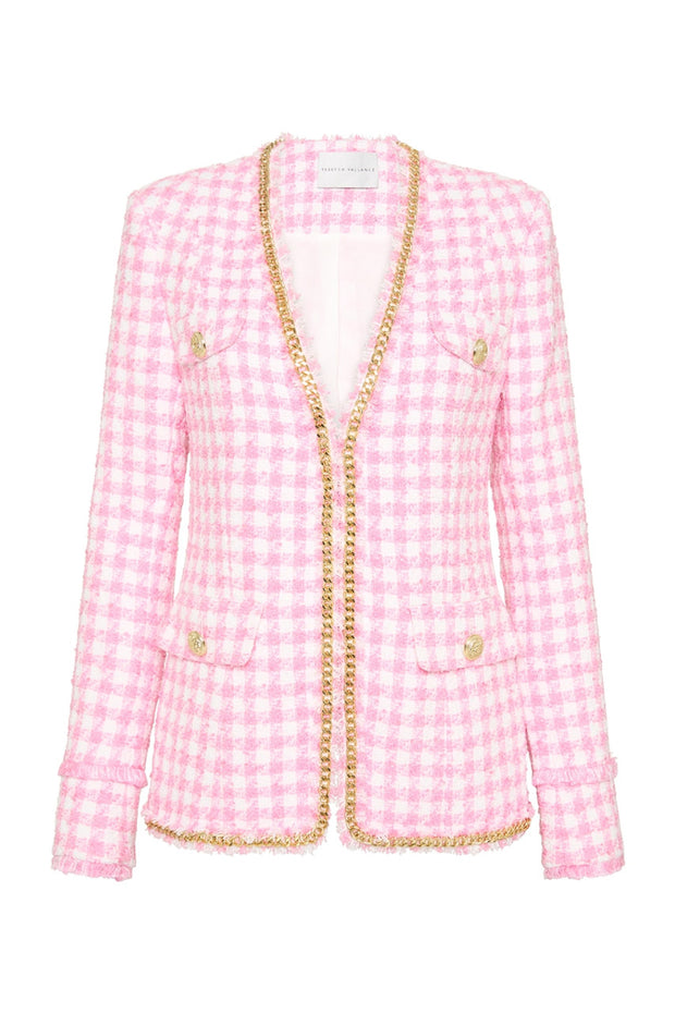 Gabrielle Jacket Pink Check