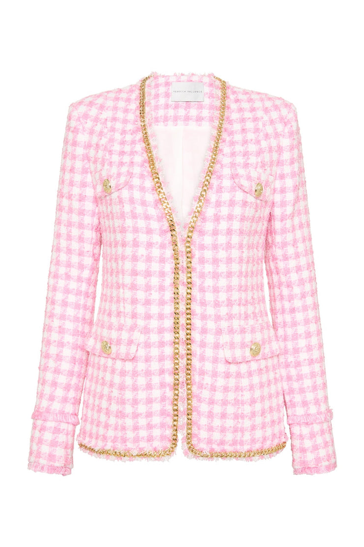 Gabrielle Jacket Pink Check