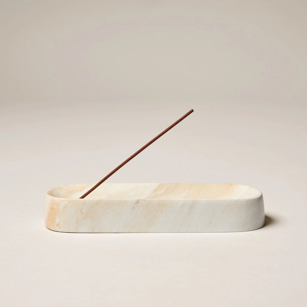 Ceramic Incense Holder White