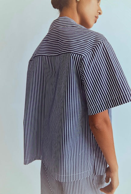 Monk Shirt Atlantic Stripe