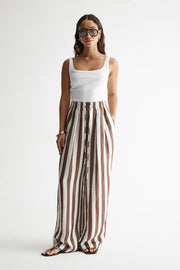 Lumi Pant Chocolate Stripe