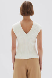 Lottie Knit Tank Cream