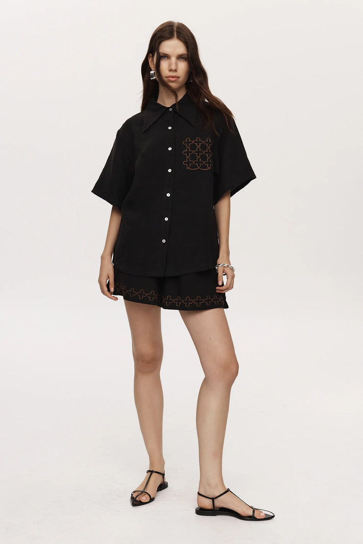 Tegan Shirt Black