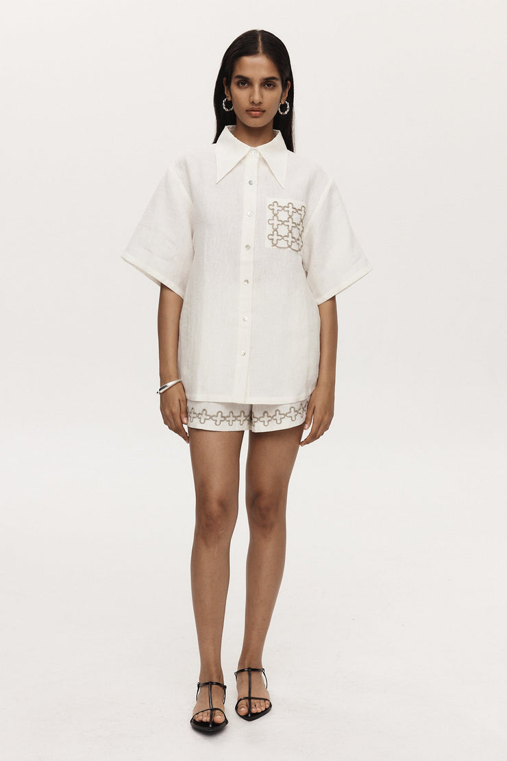 Tegan Shirt Ivory