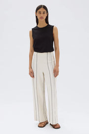 Matera Stripe Pant Cream/Black