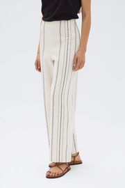 Matera Stripe Pant Cream/Black