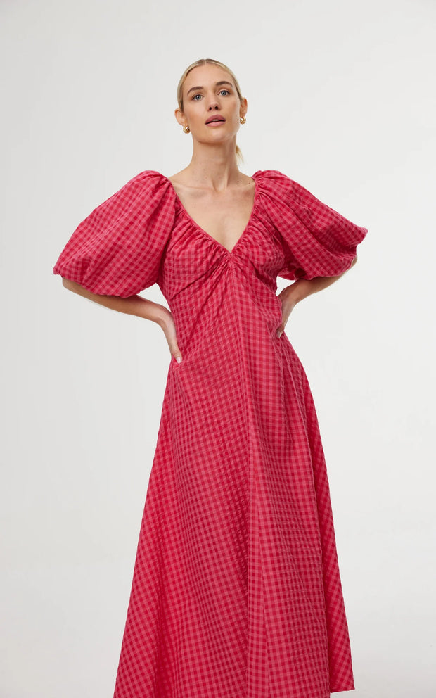 Mimi Dress Rosa Gingham