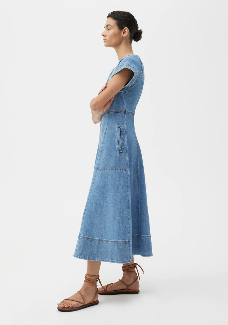 Clovelly Denim Dress Light Blue