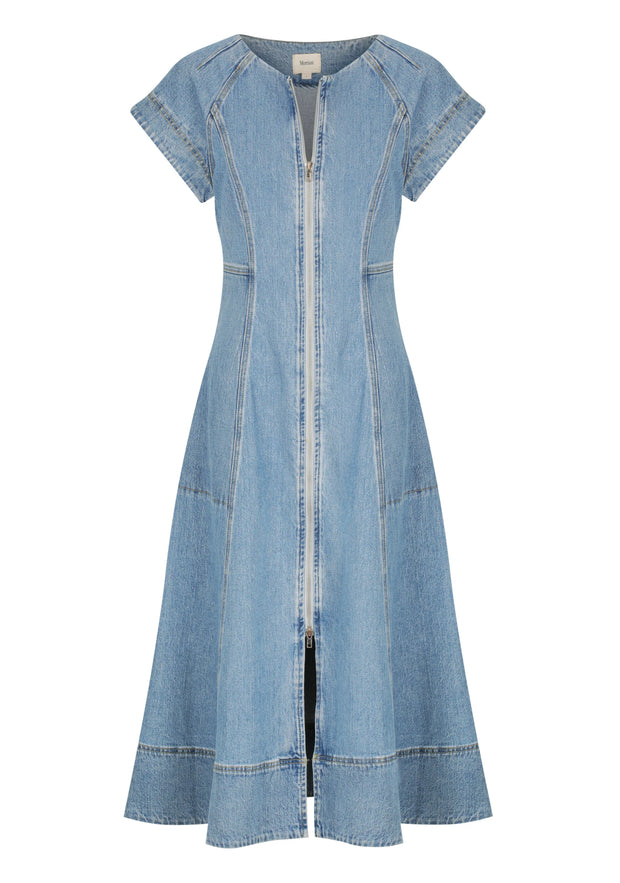 Clovelly Denim Dress Light Blue