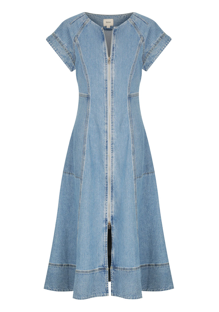 Clovelly Denim Dress Light Blue