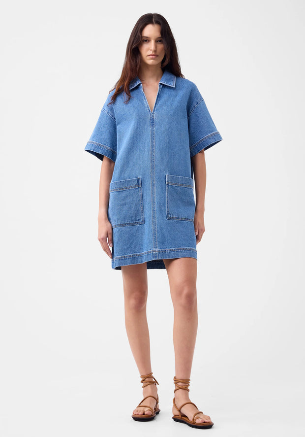 Romeo Denim Dress Blue