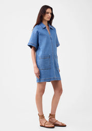 Romeo Denim Dress Blue