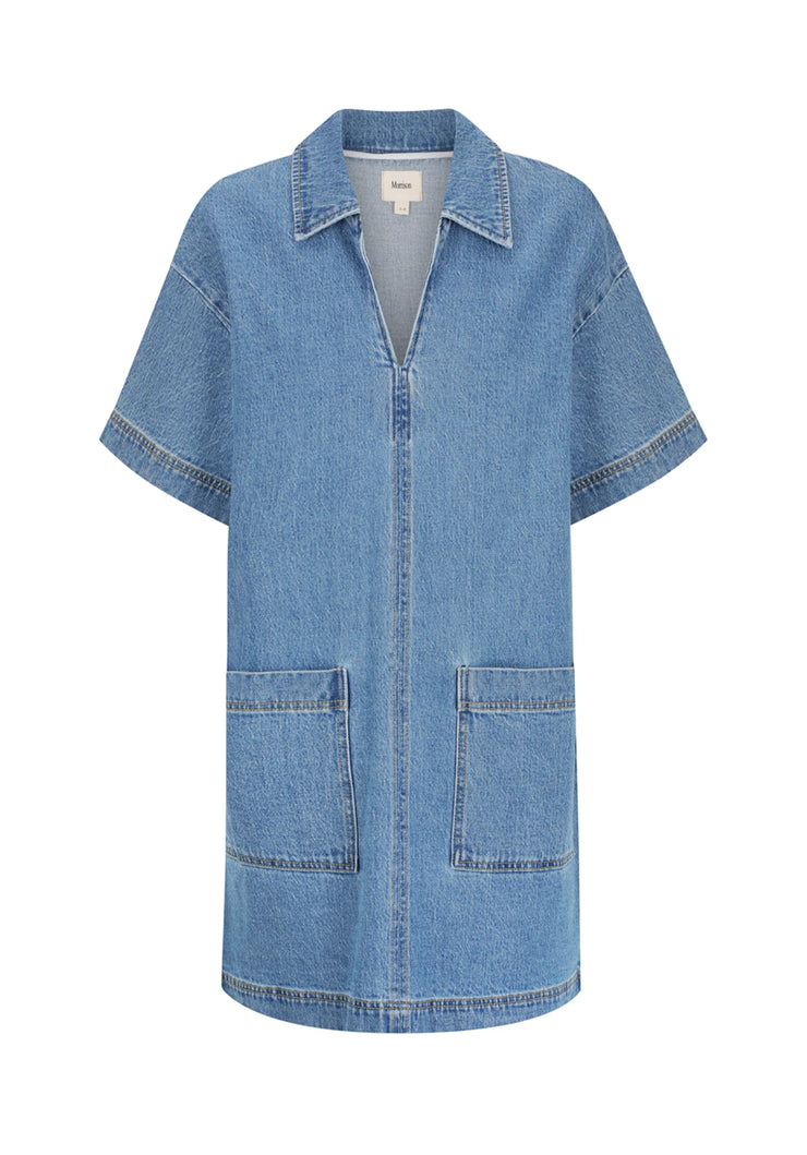 Romeo Denim Dress Blue