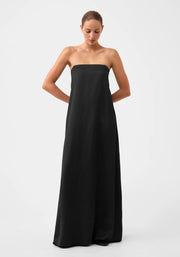 Willow Strapless Dress Black