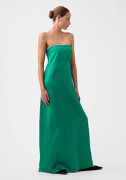 Willow Strapless Dress Emerald