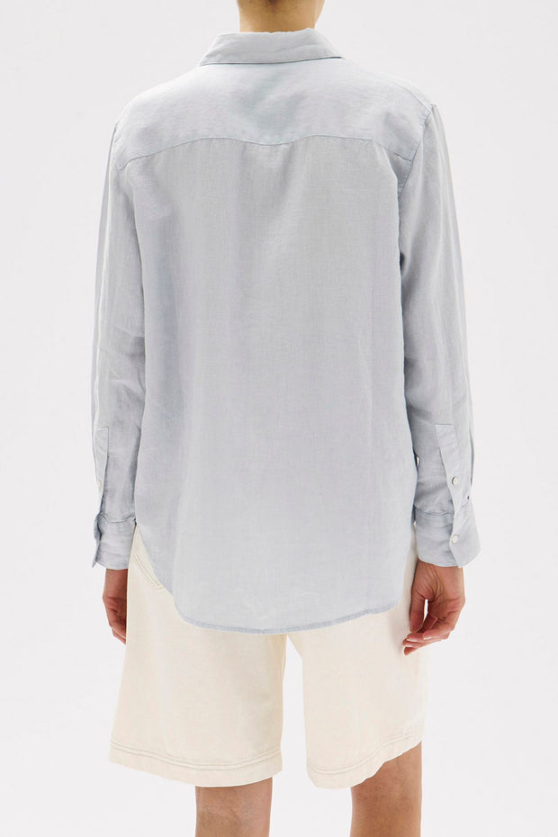 Xander Long Sleeve Shirt Blue Haze