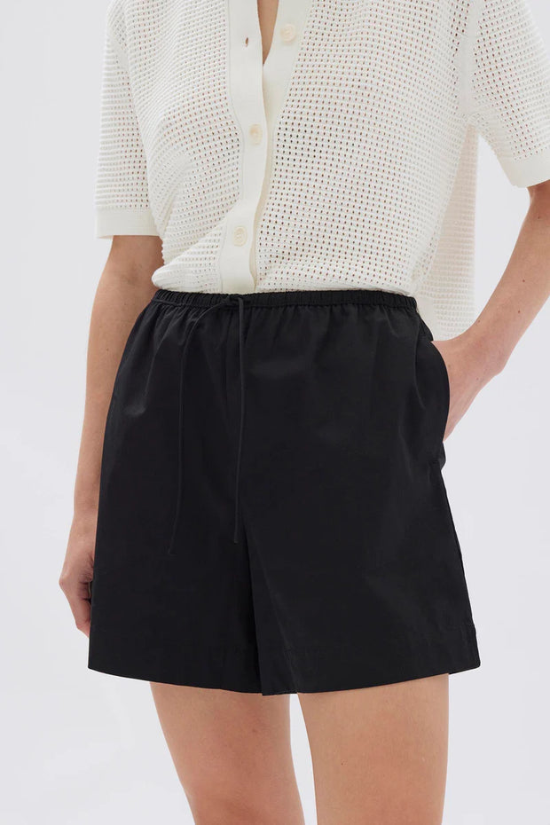 Philipa Poplin Short Black